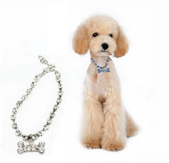 Stainless Steel Bone Crystal Collar