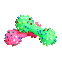 Colorful Dotted Dumbbell Shaped Dog Toys