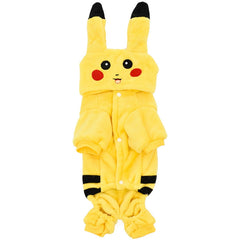 Dogs Clothes Cute Cartoon Pikachu Design