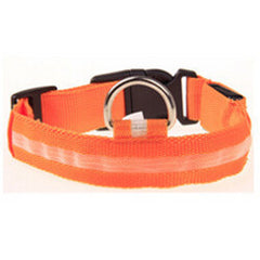 Nylon Pet Collar Night Safety LED Flashing Glow