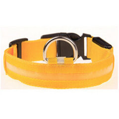 Nylon Pet Collar Night Safety LED Flashing Glow