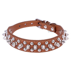 Punk Style Spiked Pet Dog Collar Round Bullet