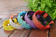 LED Pet Luminous leopard Dog Collar