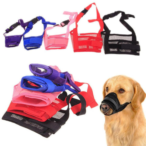 Anti Bark Bite Mesh Soft Mouth Muzzle