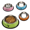 New Stainless Steel Anti-skid Pet Food Water Bowl