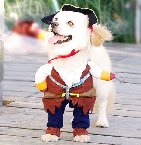 Funny Pirate Pet Costumes Dog Clothing